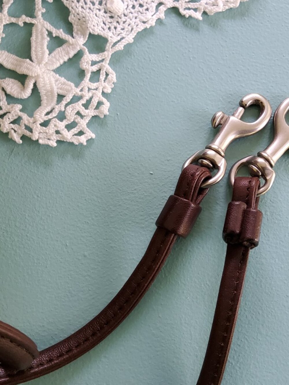 Vintage Coach Casino Crossbody in Mahogony with Nickel Hardware + Hangtag - Picture 9 of 11